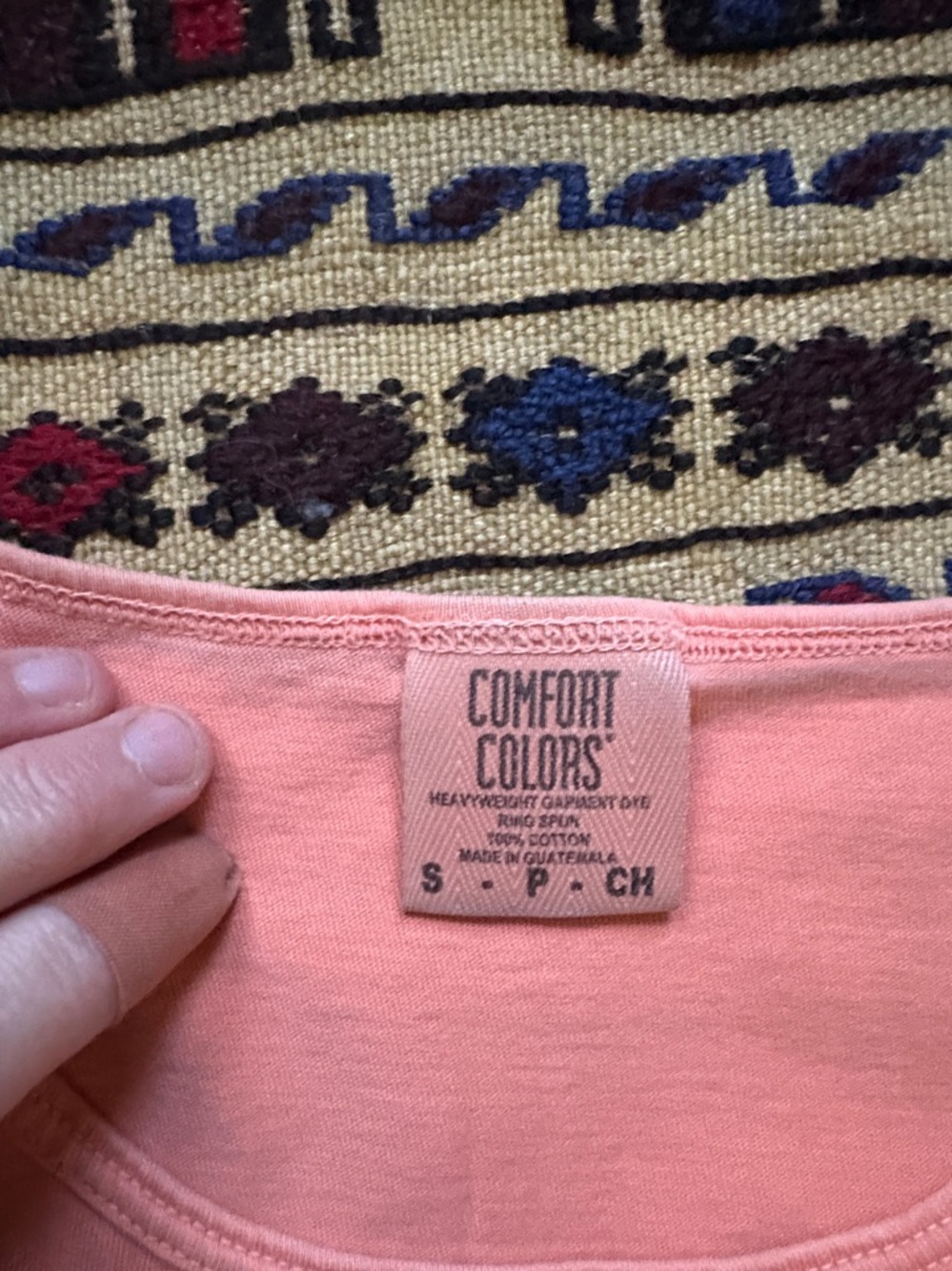 Comfort Colors Coral-Peach and Cream Sleeveless Tanks - Picture 2 of 4